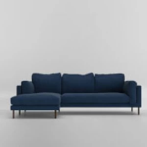 image of Swoon Munich Smart Wool Corner Sofa - Left Hand Side - Corner Sofa - Indigo