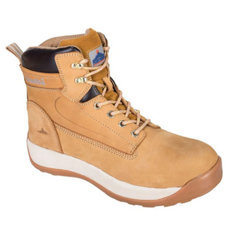 Image of Portwest Steelite Constructo S3 HRO Nubuck Safety Boots FW32HOR39 Colour: Honey