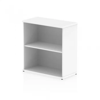 Image of Trexus Office Low Bookcase 800x400x800mm 1 Shelf White Ref I000169