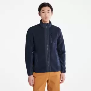 Image of Timberland Sherpa Fleece Jacket For Men In Navy, Size S