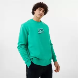 Image of Jack Wills Poster Graphic Crew - Green