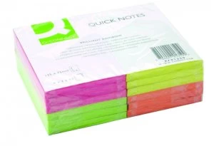 Image of Q Connect Quick Sticky Note 125x75mm Ne - 12 Pack