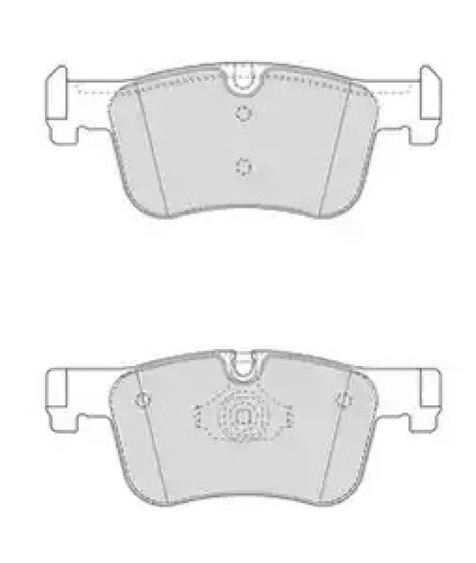 Image of JURID 573419J Brake pad set not prepared for wear warning indicator Brake Pad Set,disc brake (402)