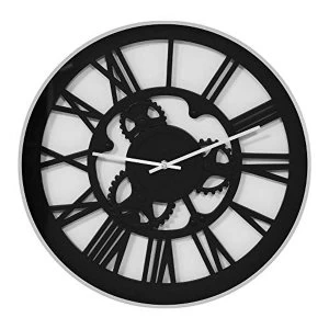 image of Hometime Plastic Wall Clock Cut Out Dial 45cm