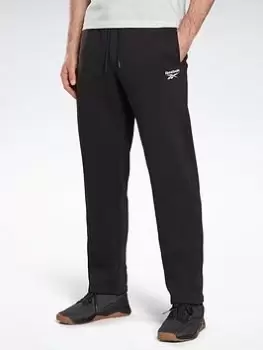 Image of Reebok Identity Open Hem Joggers, Dark Blue, Size S, Men
