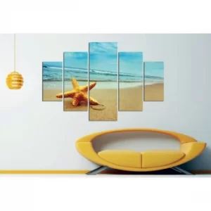 Image of ST064 Multicolor Decorative MDF Painting (5 Pieces)