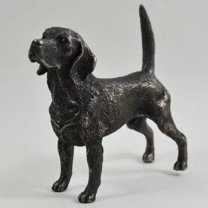 Image of Beagle Standing Cold Cast Bronze Sculpture 9cm