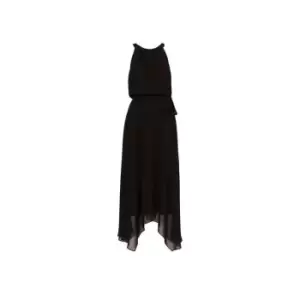 image of Adrianna Papell Jersey and Chiffon Jumpsuit - Black