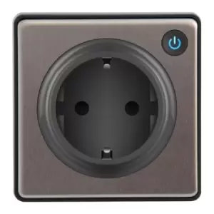 Lightwave L41TF socket-outlet Type F Stainless steel