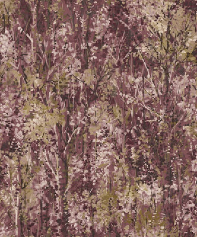 Image of Holden Decor Verdant Berry Cotemporary Tree Wallpaper