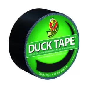 image of Ducktape Coloured Tape 48mmx18.2m Black (Pack of 6) 1265013