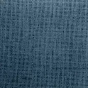 Image of Muriva - Grey Ochre Yellow Blue Linen Effect Metallic Damask Leopard Feature Wallpaper[FULL roll - Linen Texture Blue 173533]