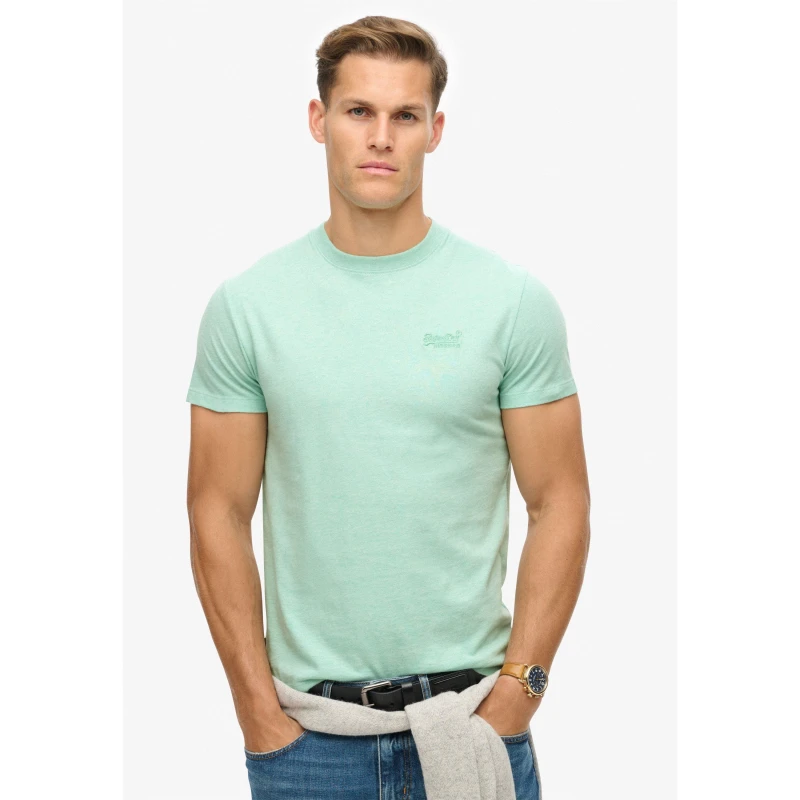 Image of Superdry Small Chest Logo T Shirt Light Mint male X Large