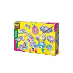 image of SES Creative Childrens Unicorns Casting and Painting Set