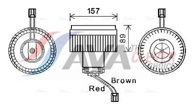 Image of Heater blower motor AVA COOLING SYSTEMS VO8177