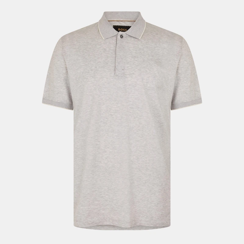 Image of Boss Mens L-Perry 50 Regular Fit T-Shirt Silver male S