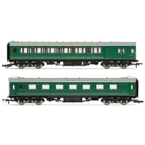 Image of Hornby BR (Ex-Maunsell) Pull/Push Coach Pack Set 619 Era 5 Model Train