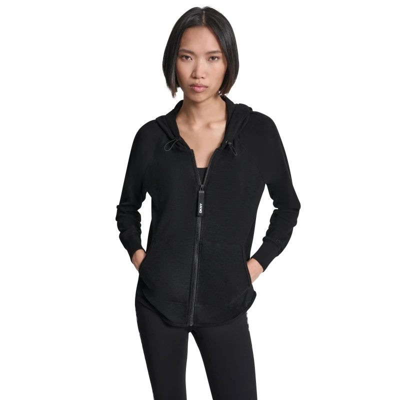 Image of DKNY FZ Waffle HD Ld62 Black female 8 (XS)
