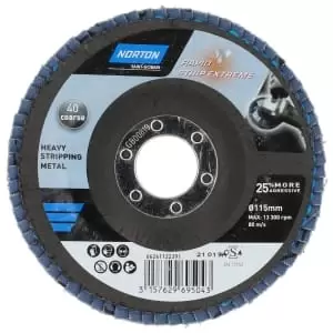 image of Norton Rapid Strip Non Woven Sanding Disc for Rust - 115mm