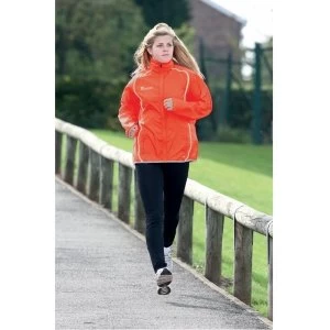 image of PT Ladies Running Rain Jacket "Sun" Orange/Silver 10 (34")