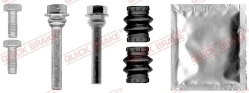 Image of QUICK BRAKE Guide sleeve kit, brake caliper QUICK BRAKE 113-0008X