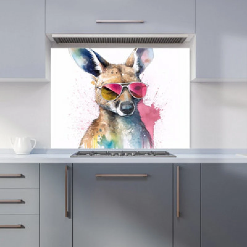 Image of Warren Reed - Designer Springer Spaniel Dog With Glasses Splashart Tea Towel Multicolor Unisex