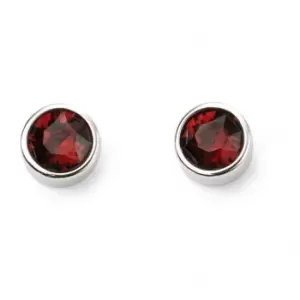 Image of Beginnings Sterling Silver Jan Birth Stone Earrings E5562