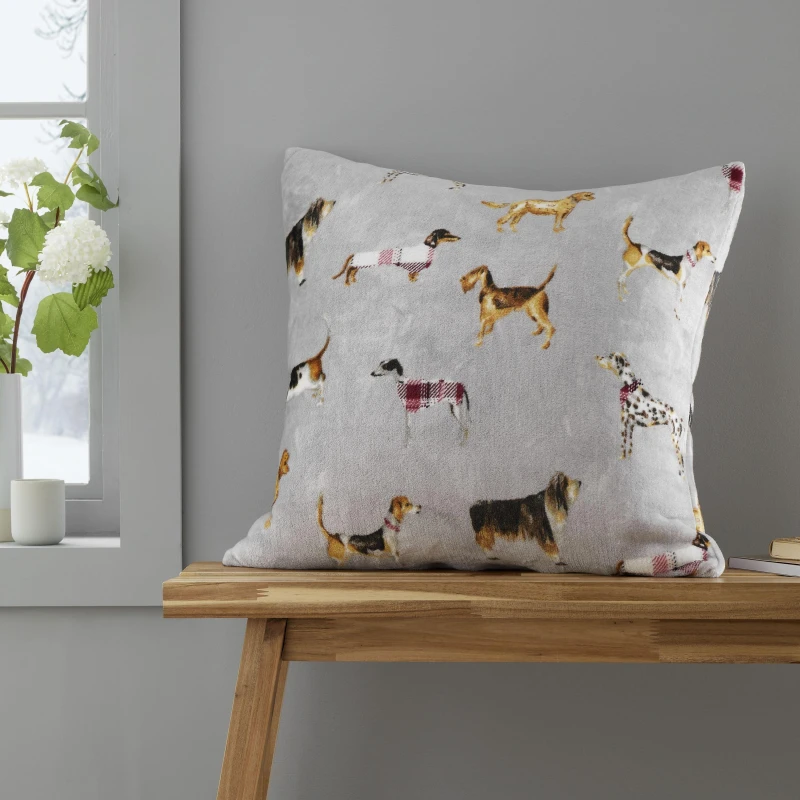 Image of Catherine Lansfield Country Dogs Square Cushion