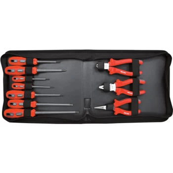 Image of Insulated Screwdriver & Plier Set 10-Pce