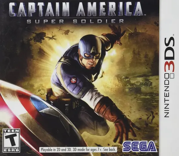 image of Captain America Super Soldier Nintendo 3DS Game