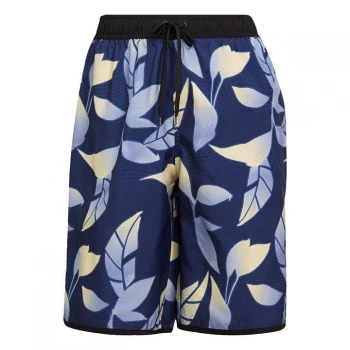 adidas Classic-Length Graphic Swim Shorts Mens - Victory Blue