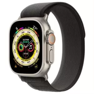 Image of Apple Watch Ultra/8/SE (2022)/7/SE/6/5/4 Trail Loop MQEP3ZM/A - 49mm, 45mm, 44mm - S/M - Black / Grey