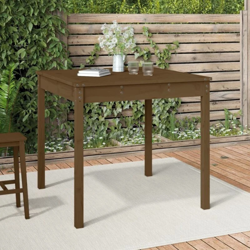 Image of VIDAXL Garden Table Honey Brown 82.5x82.5x76cm Solid Wood Pine Vidaxl 8720845690977