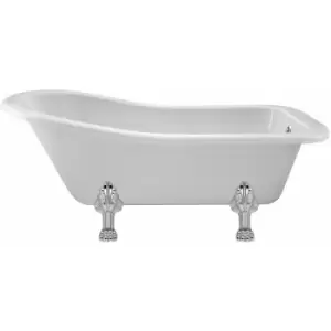 Kensington Freestanding Slipper Bath 1500mm x 730mm - Pride Leg Set - Hudson Reed