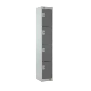 image of 4 Door Locker 300X300X1800 Dark Grey Door