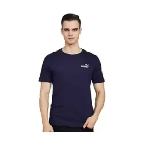 image of Puma Mens ESS Small Logo Tee Peacoat XSmall