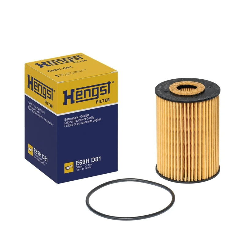 Image of Oil filter HENGST FILTER E69H D81