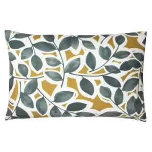 image of Willow Botanical Cushion Honey, Honey / 35 x 50cm / Polyester Filled