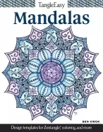 Image of tangleeasy mandalas design templates for zentangle coloring and more tangle