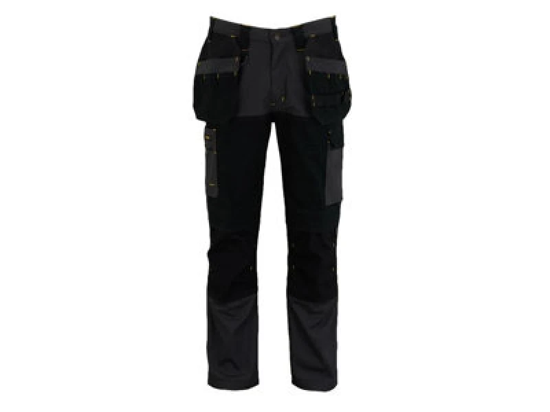 Image of Stanley STW40057-014 Dixon Slim Fit Trousers GreyBlack Waist 32" Leg R STW40057-014