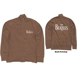 Image of The Beatles - Drop T Logo Unisex X-Large Track Top - Brown