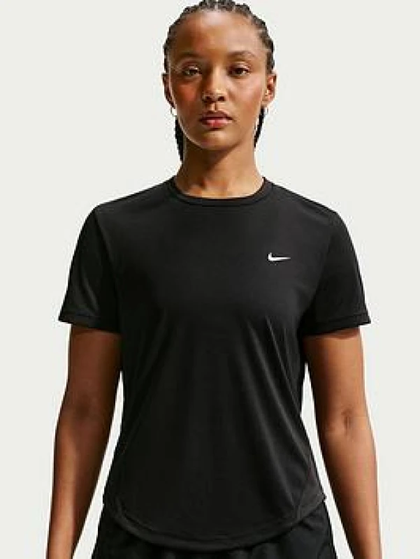 Image of Nike Tempo Womens Dri-FIT Short-Sleeve Running Top - Black Female 10