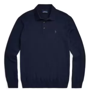 Image of Polo Ralph Lauren Polo Ralph Lauren Placket Polo Shirt Mens - Blue