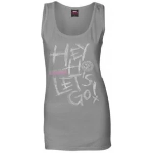 Image of Ramones Hey Ho Ladies Grey Vest: X Large