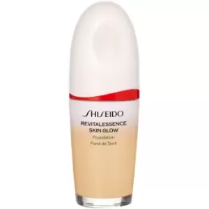 Image of Shiseido Revitalessence Skin Glow Foundation light illuminating foundation SPF 30 shade Linen 30ml