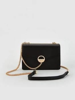 image of Dune London Emmelia Crossbody Chain Bag, Black, Women