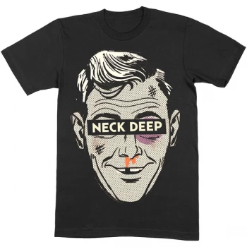 Image of Neck Deep - Ned Unisex Large T-Shirt - Black