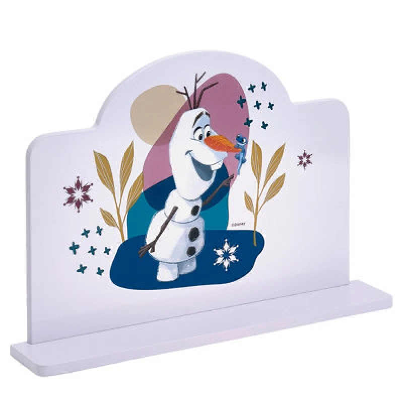 Image of Disney Frozen Small Wall Shelf, Wall Mounted Kids Bookshelf And Storage Shelf - Wooden Floating Shelves For Bedroom & Playroom