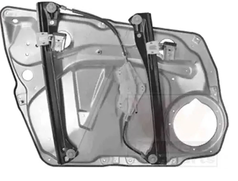 Image of VAN WEZEL 3017266 Window regulator Right Front, Operating Mode: Electric, without electric motor, with bolted-on plate Window Winder (1561)
