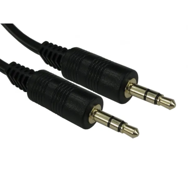 Image of Cables Direct 0.5m 3.5mm Stereo Audio Cable, Black